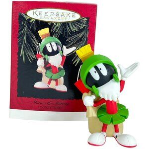 Hallmark Keepsake Ornament Marvin The Martian Looney Tunes 1996 Space Alien VTG